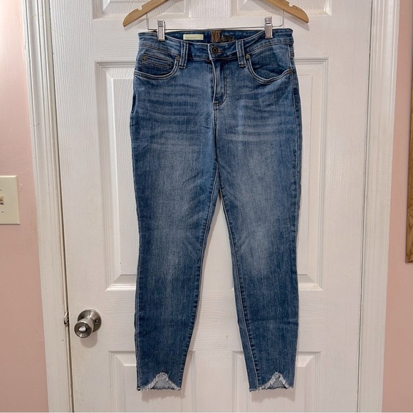 KUT From The Cloth Women's Jeans Denim CARLO Ankle Skinny Blue Size 8 - Picture 1 of 8